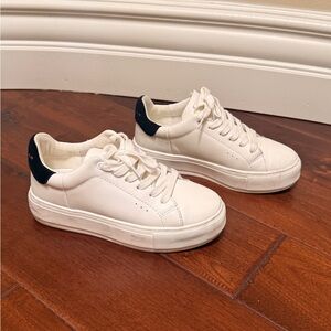 Kurt Geiger Cream and Black Sneakers